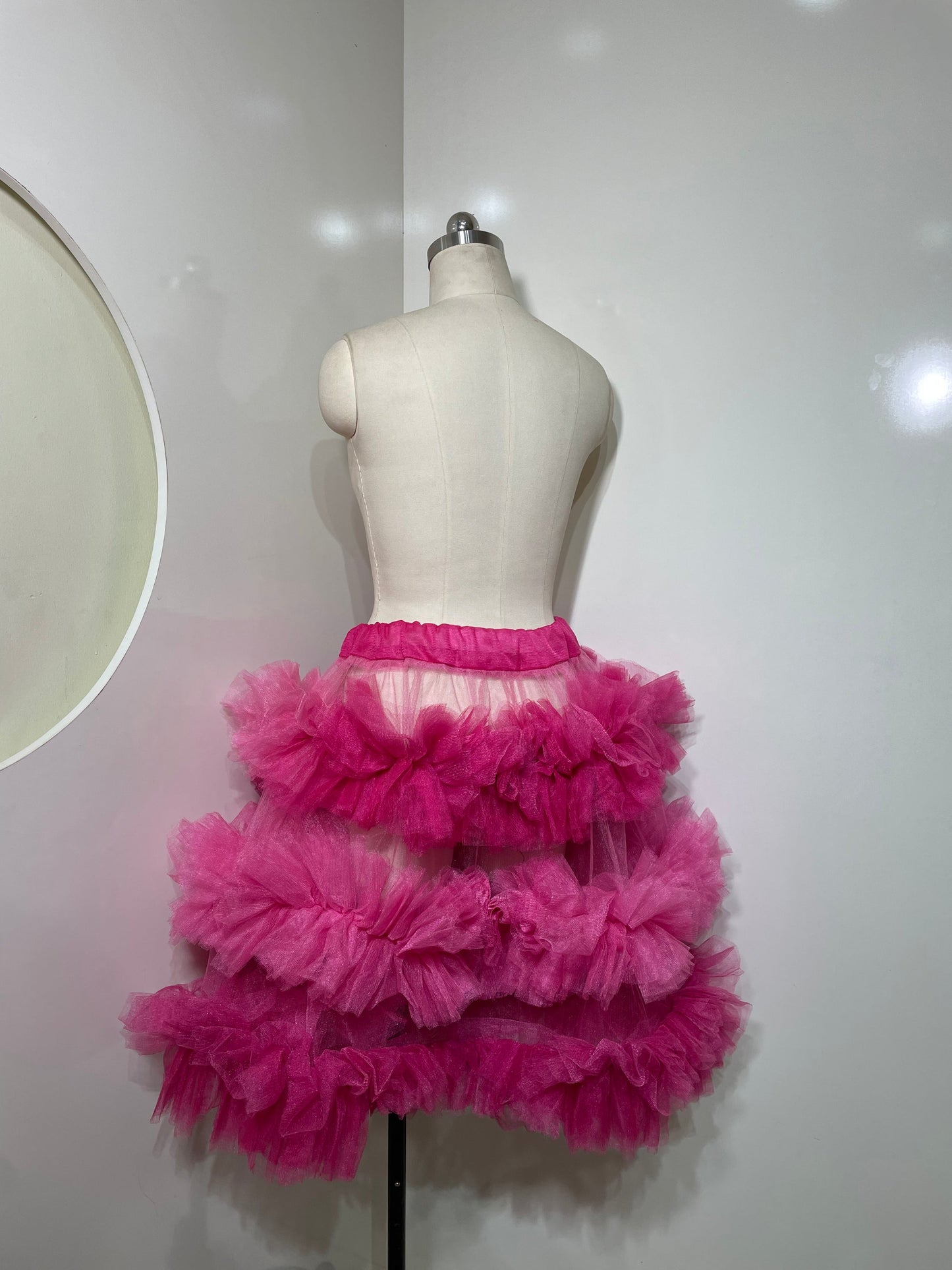 Pink Tiered Skirt