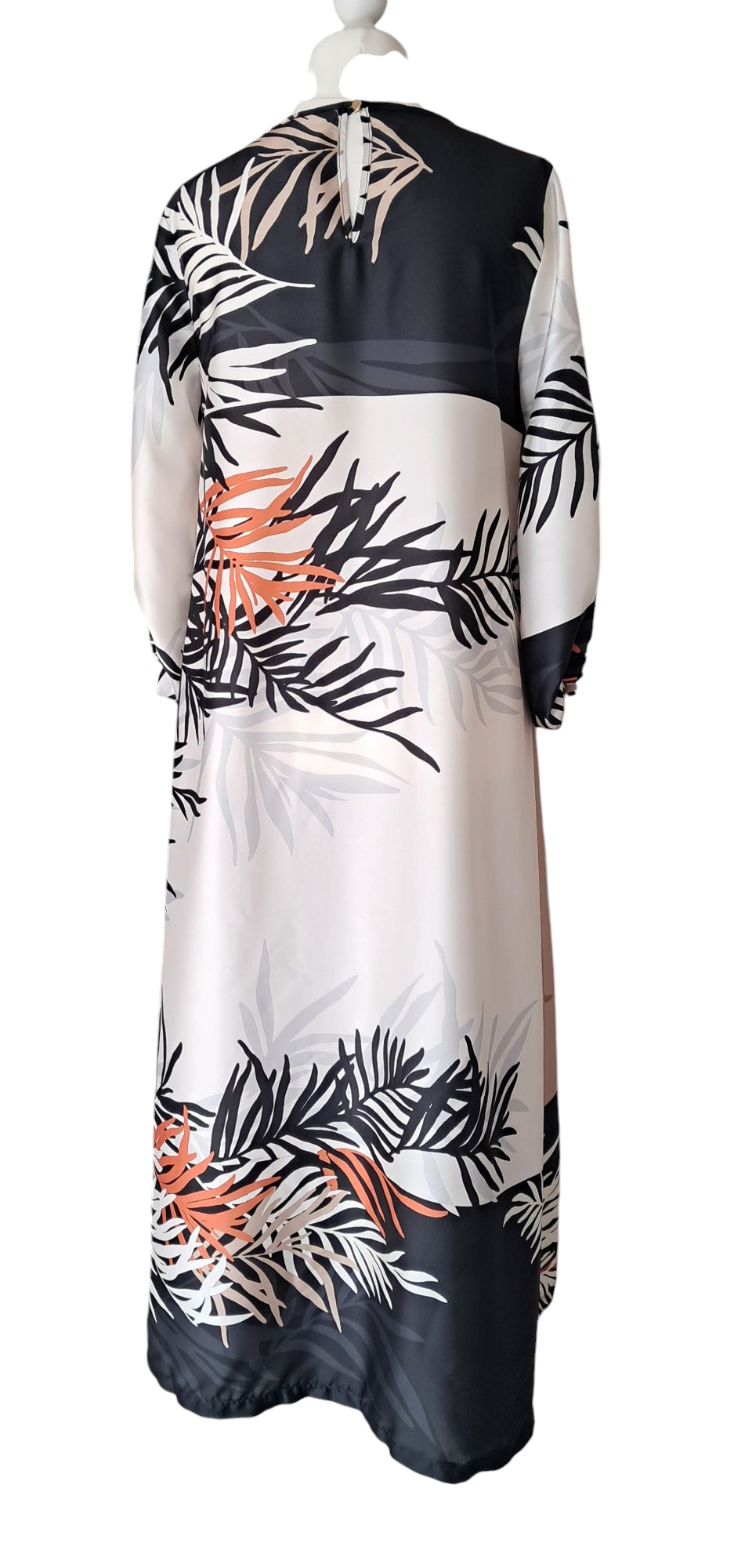 Manuela Riva Abito Donna lungo girocollo casual elegante manica 3/4 Tg. 44
