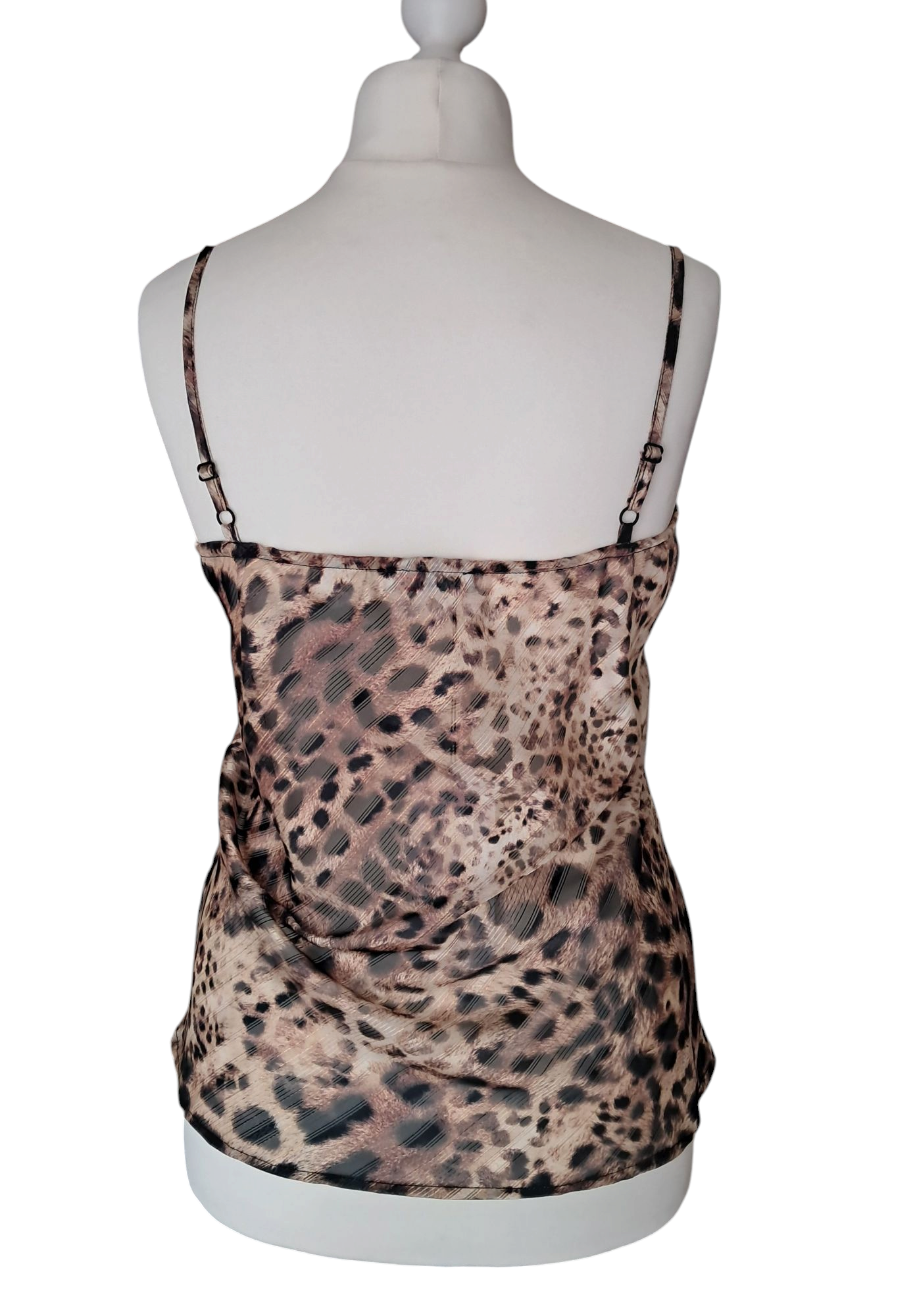 Manuela Riva Canotta Top Donna Animalier Leopardato