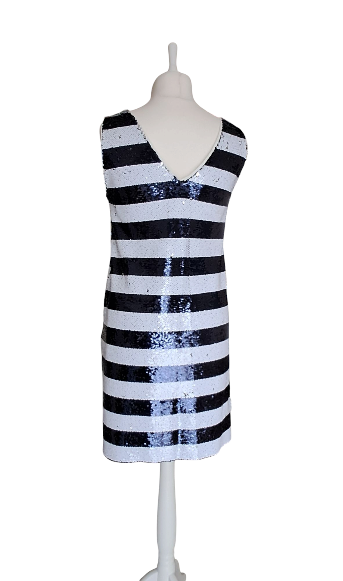 Manuela Riva Vestito Bianco/Blu Tg. 44