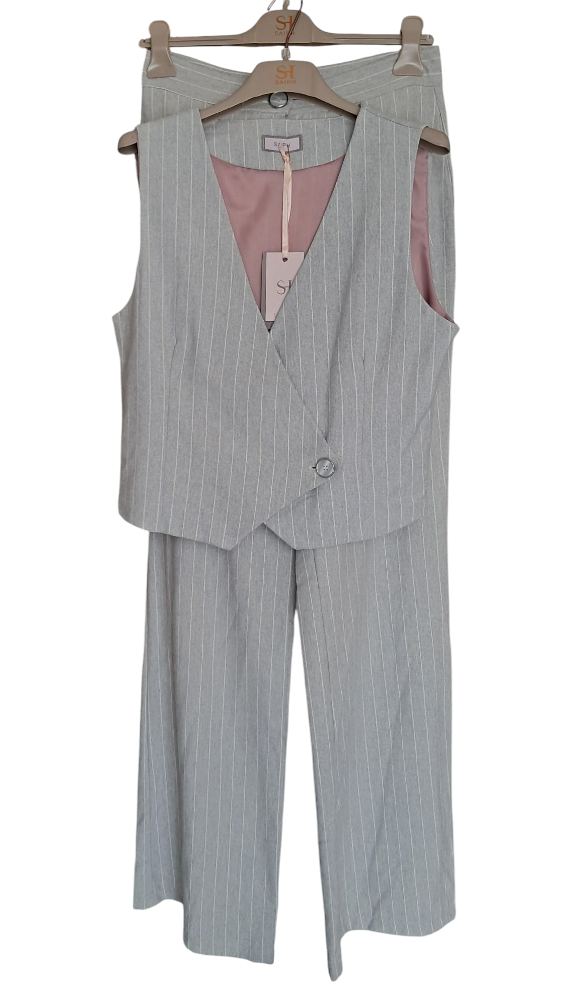 Saiph Gilet Grigio Tg.L Made in Italy