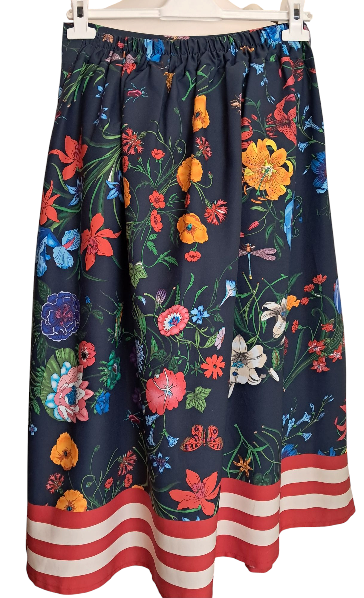 Gonna Sartoria Artigianale Italiana 100% Cotone No Label Blu T.U