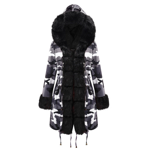 Parka de piel ártica con bloques de color – Edición 25