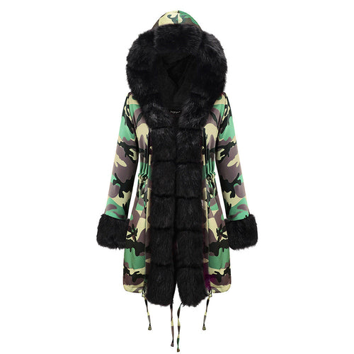 Parka de piel ártica con bloques de color – Edición 25