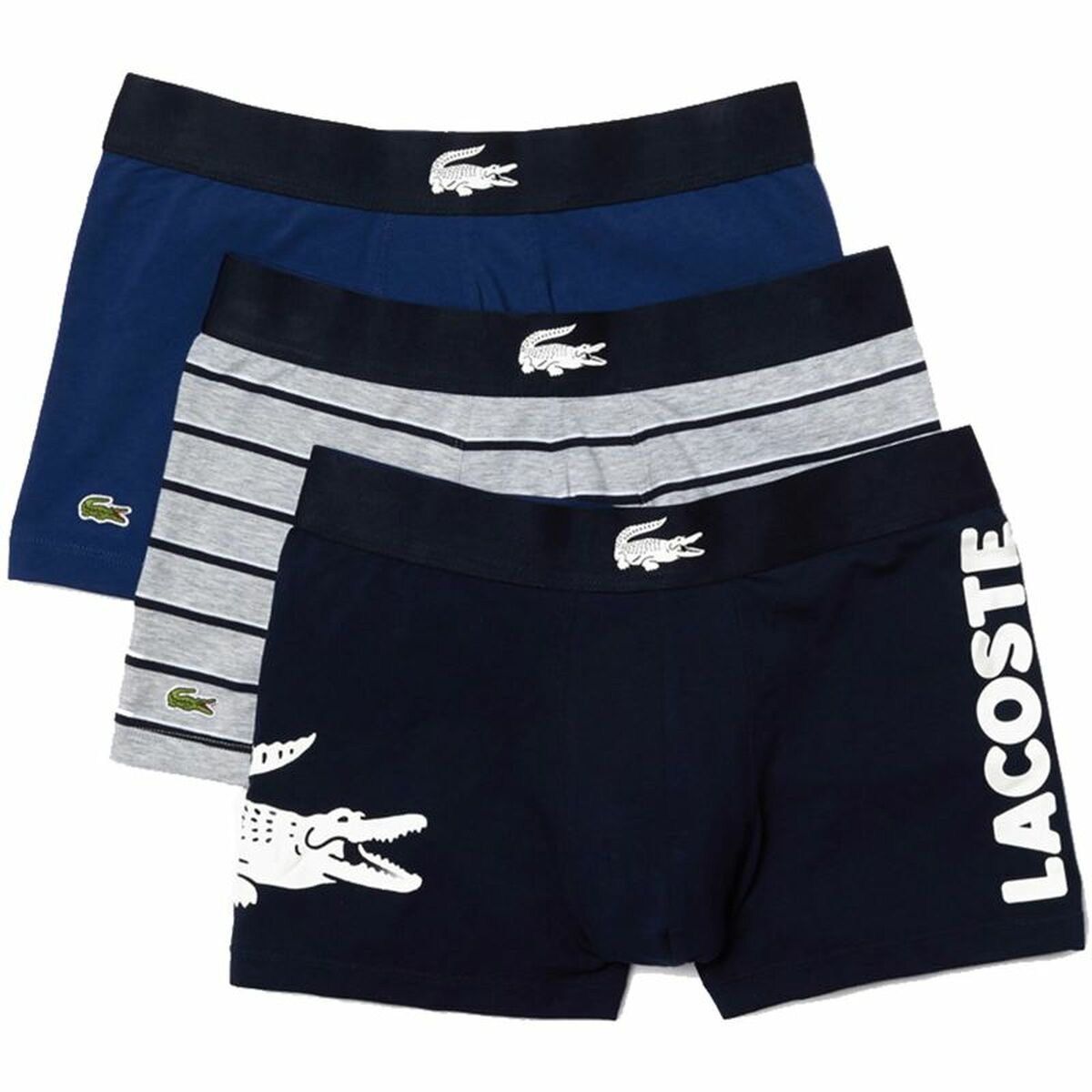 Pack de Calzoncillos Lacoste Stretch Azul Oscuro