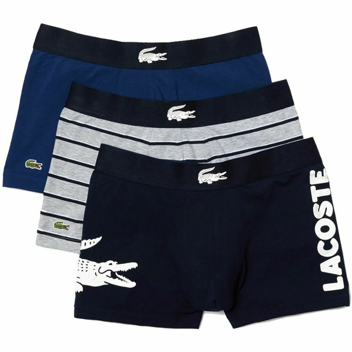 Pack de Calzoncillos Lacoste Stretch Azul Oscuro