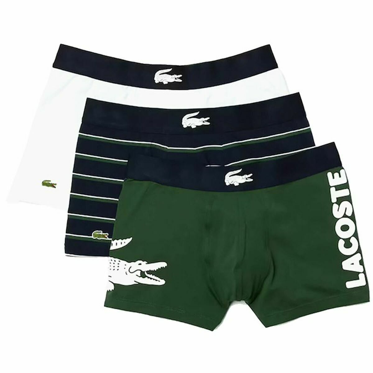 Pack de calzoncillos Lacoste Stretch Verde