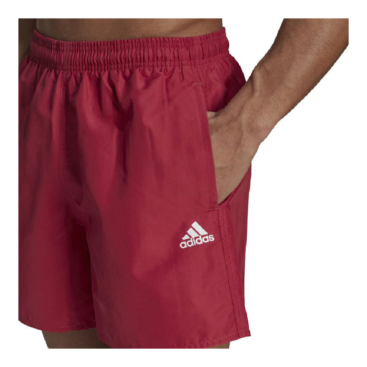 Traje de baño para hombre Adidas Solid Dark Red