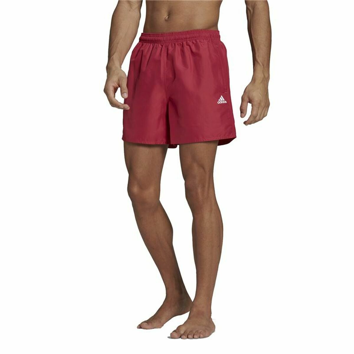 Traje de baño para hombre Adidas Solid Dark Red