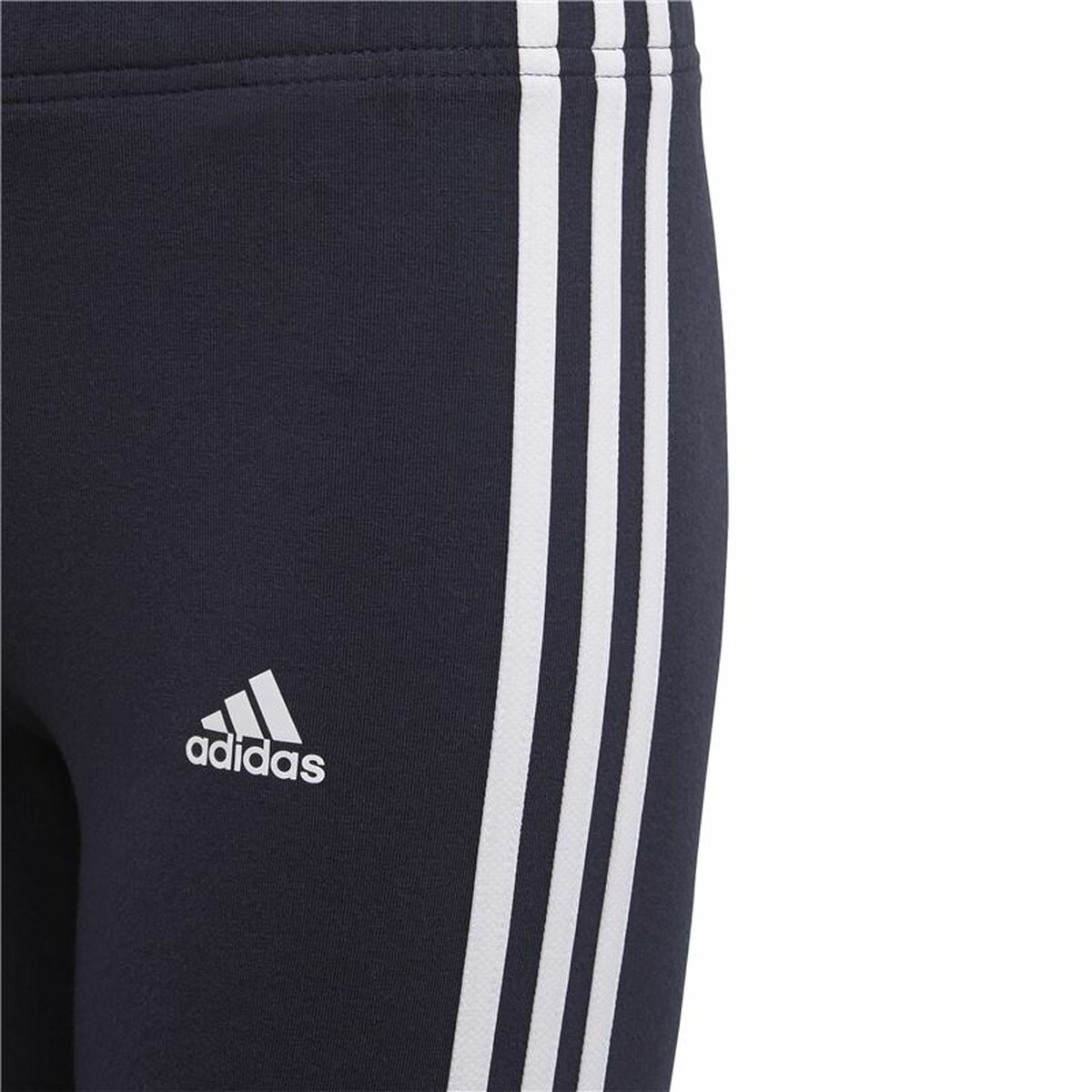 Sports Leggings Adidas Essentials 3 Stripes Navy Blue