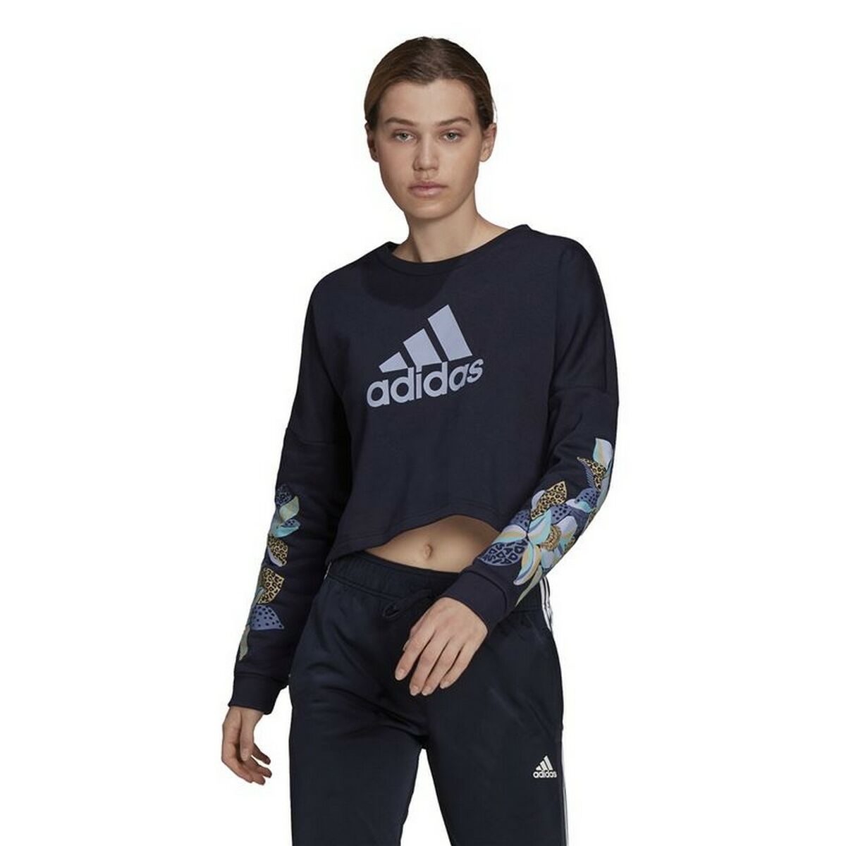 Women’s Sweatshirt without Hood Adidas Farm Rio Print