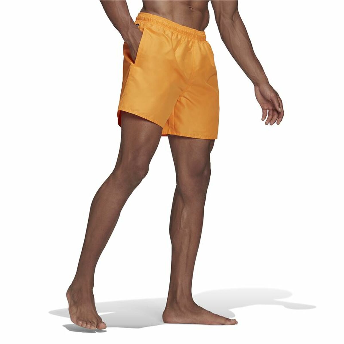 Traje de baño para hombre Adidas color naranja sólido