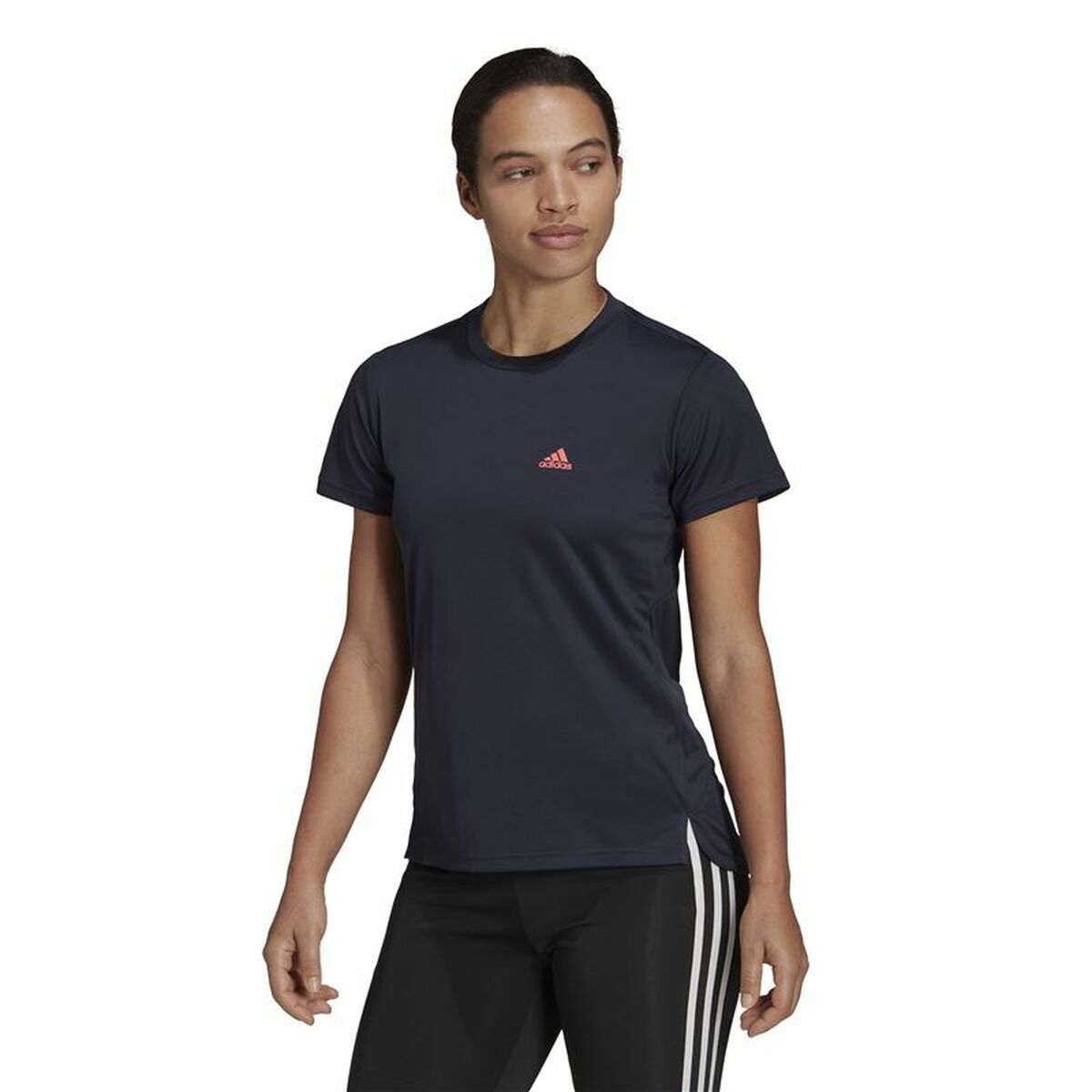 Women’s Short Sleeve T-Shirt Adidas Aeroready Designed 2 Move Black