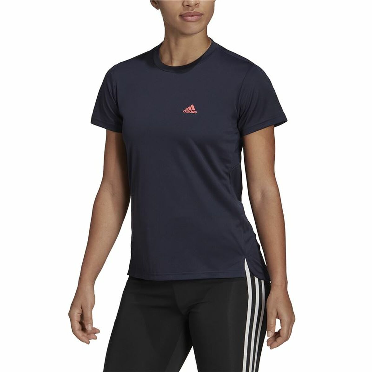 Women’s Short Sleeve T-Shirt Adidas Aeroready Designed 2 Move Black