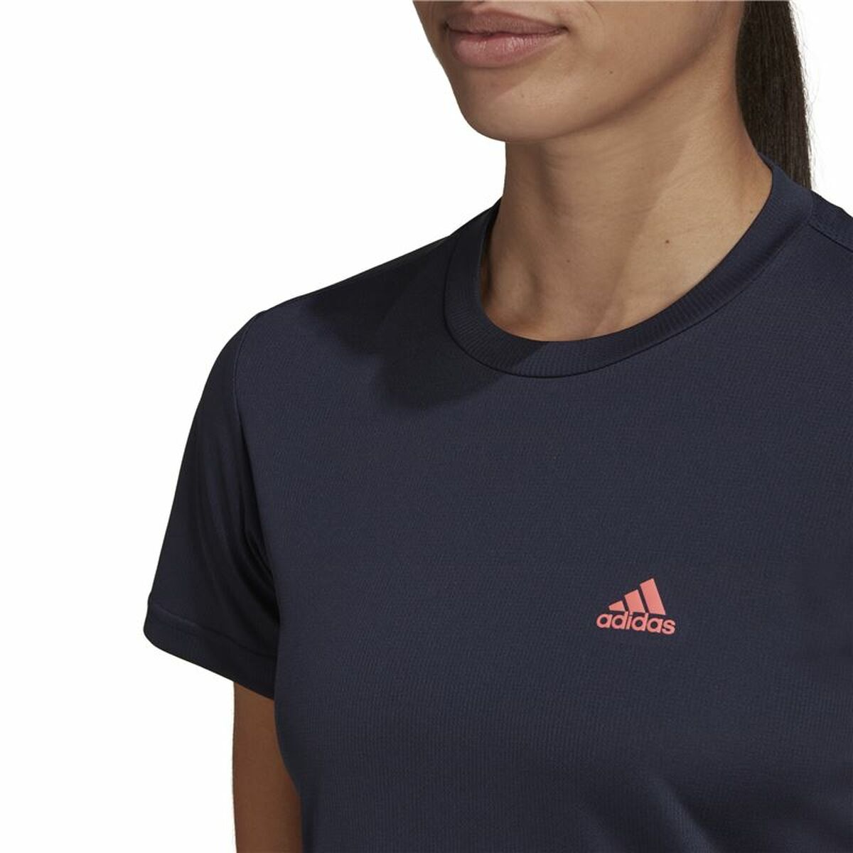 Women’s Short Sleeve T-Shirt Adidas Aeroready Designed 2 Move Black