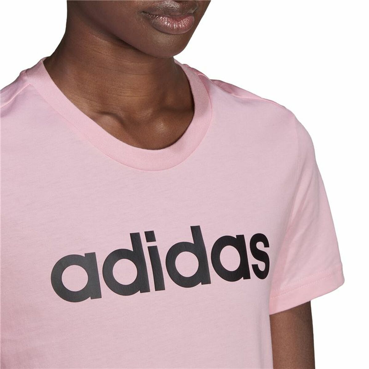 Women’s Short Sleeve T-Shirt Adidas Loungewear Essentials Slim Logo