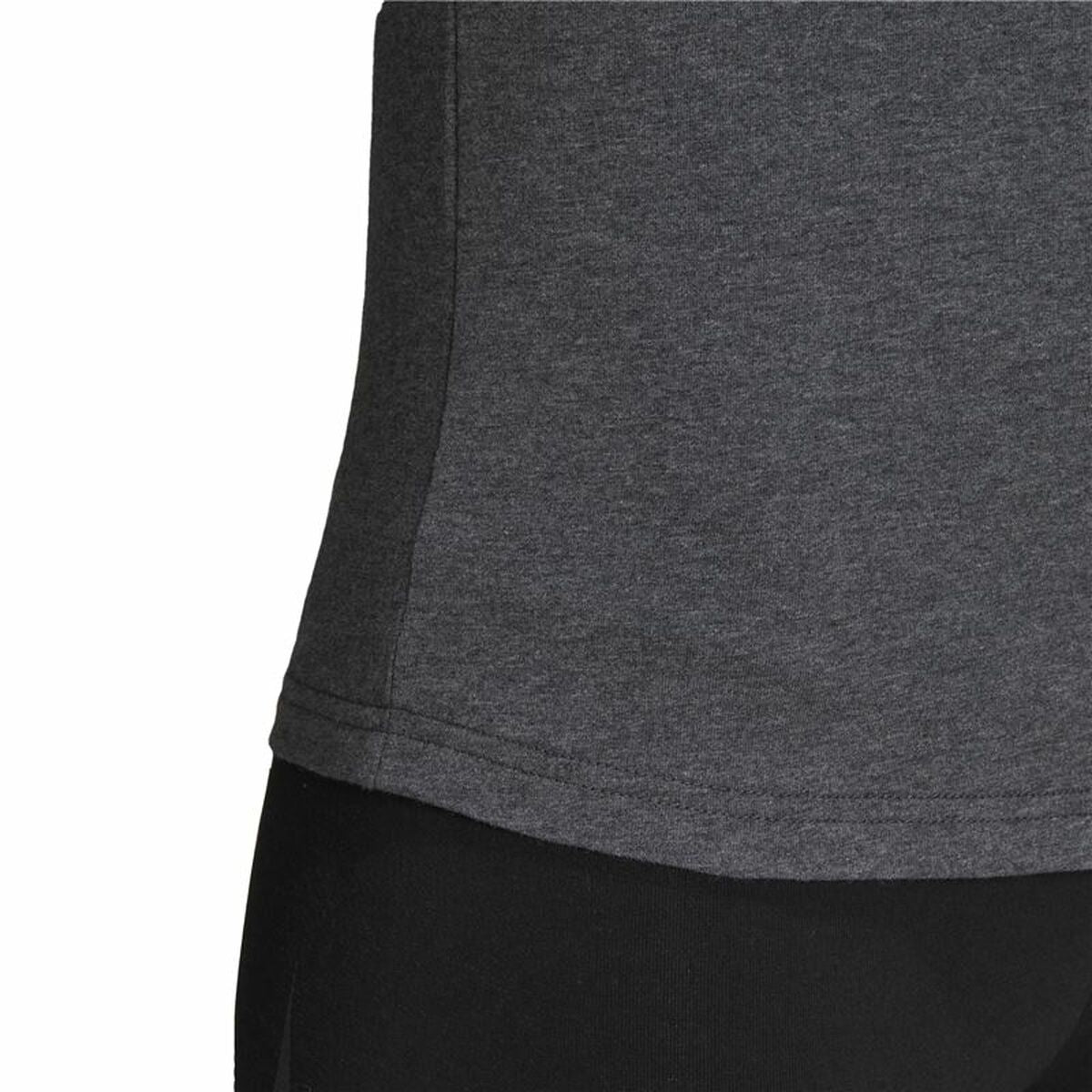 Women’s Short Sleeve T-Shirt Adidas Loungewear Essentials Logo Dark