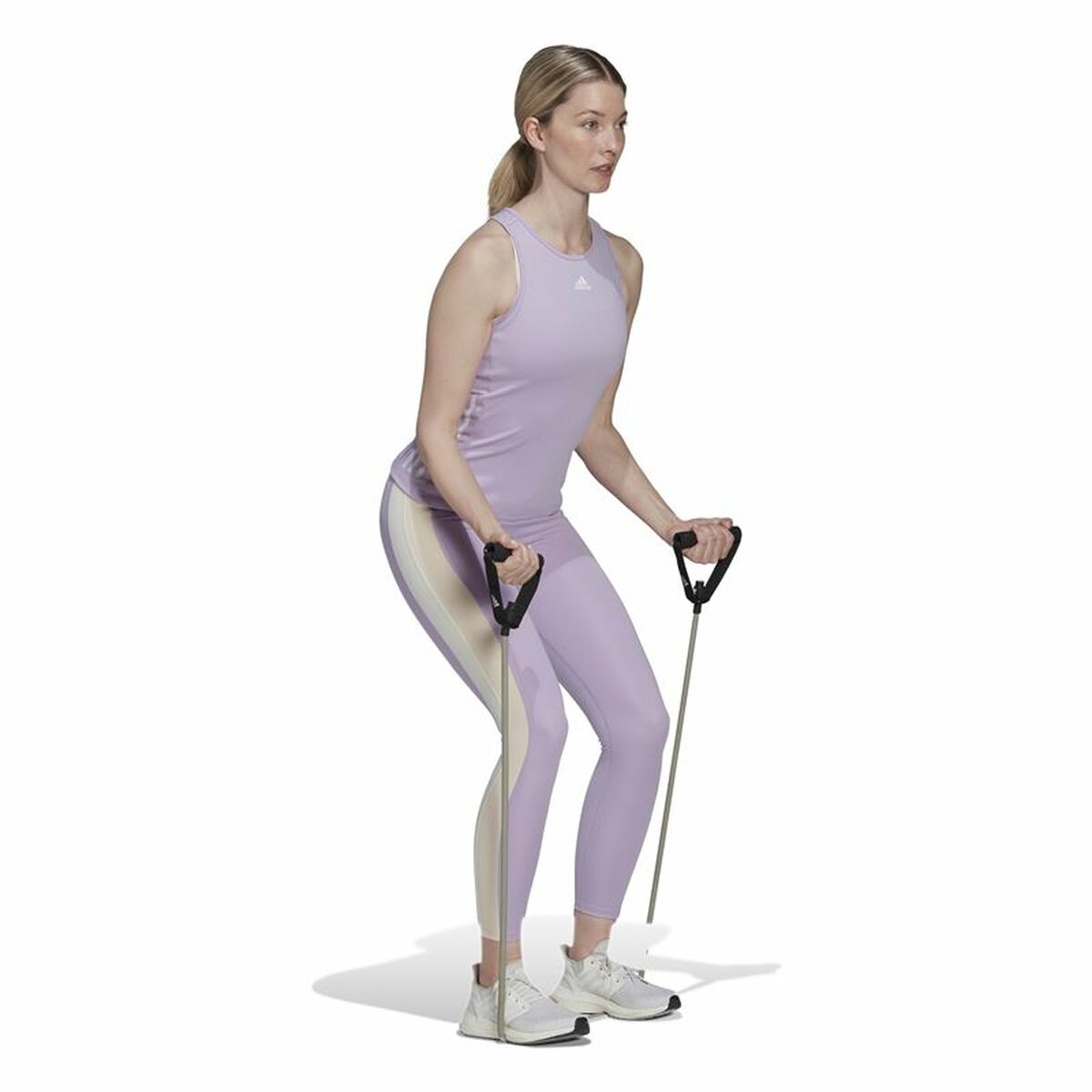 Women's Sleeveless T-shirt Adidas Hyperglam Lavendar