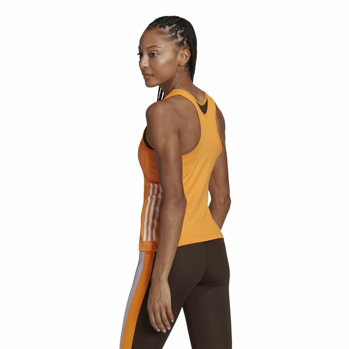 Women's Sleeveless T-shirt Adidas Hyperglam Orange
