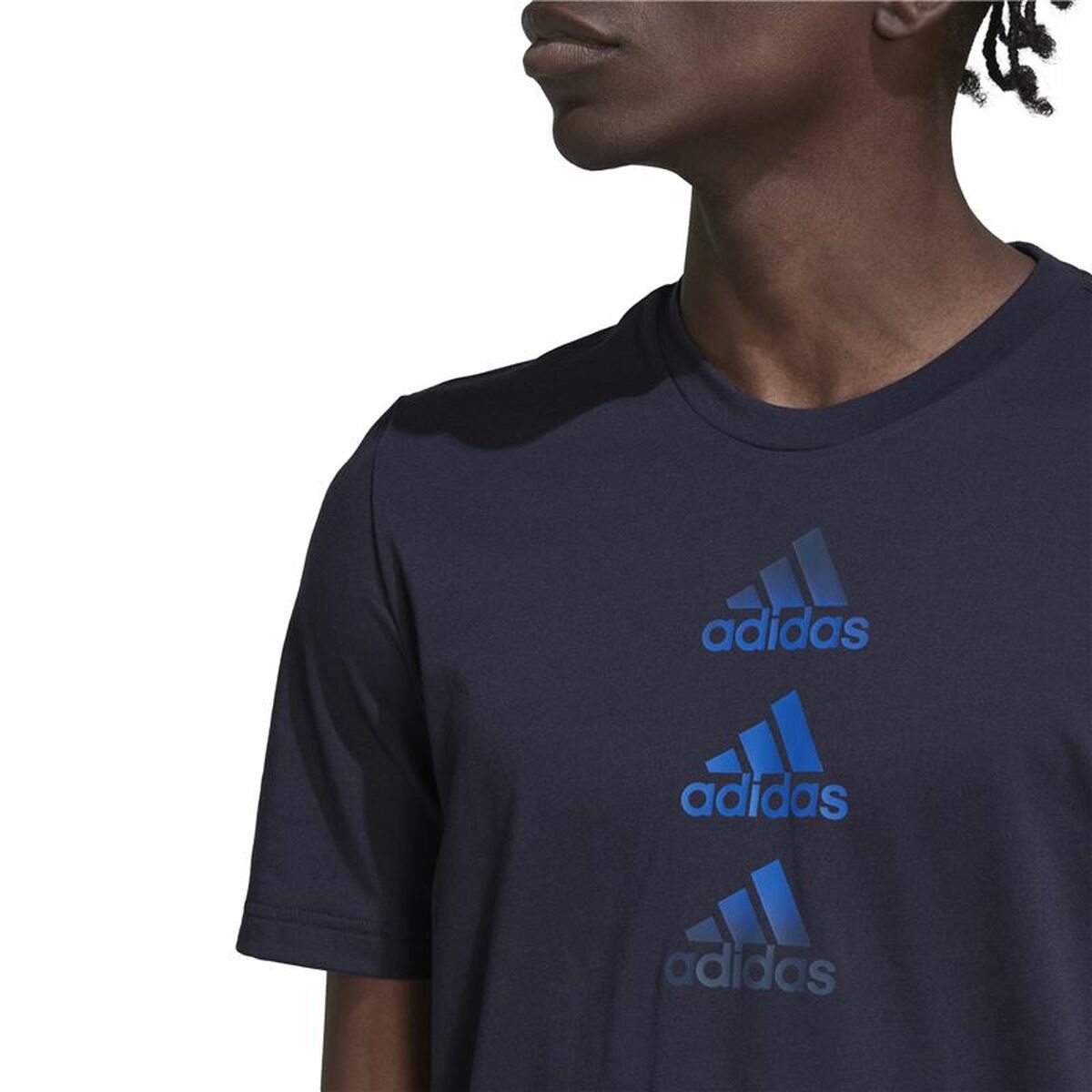Camiseta de manga corta para hombre con el logotipo de Adidas Designed To Move