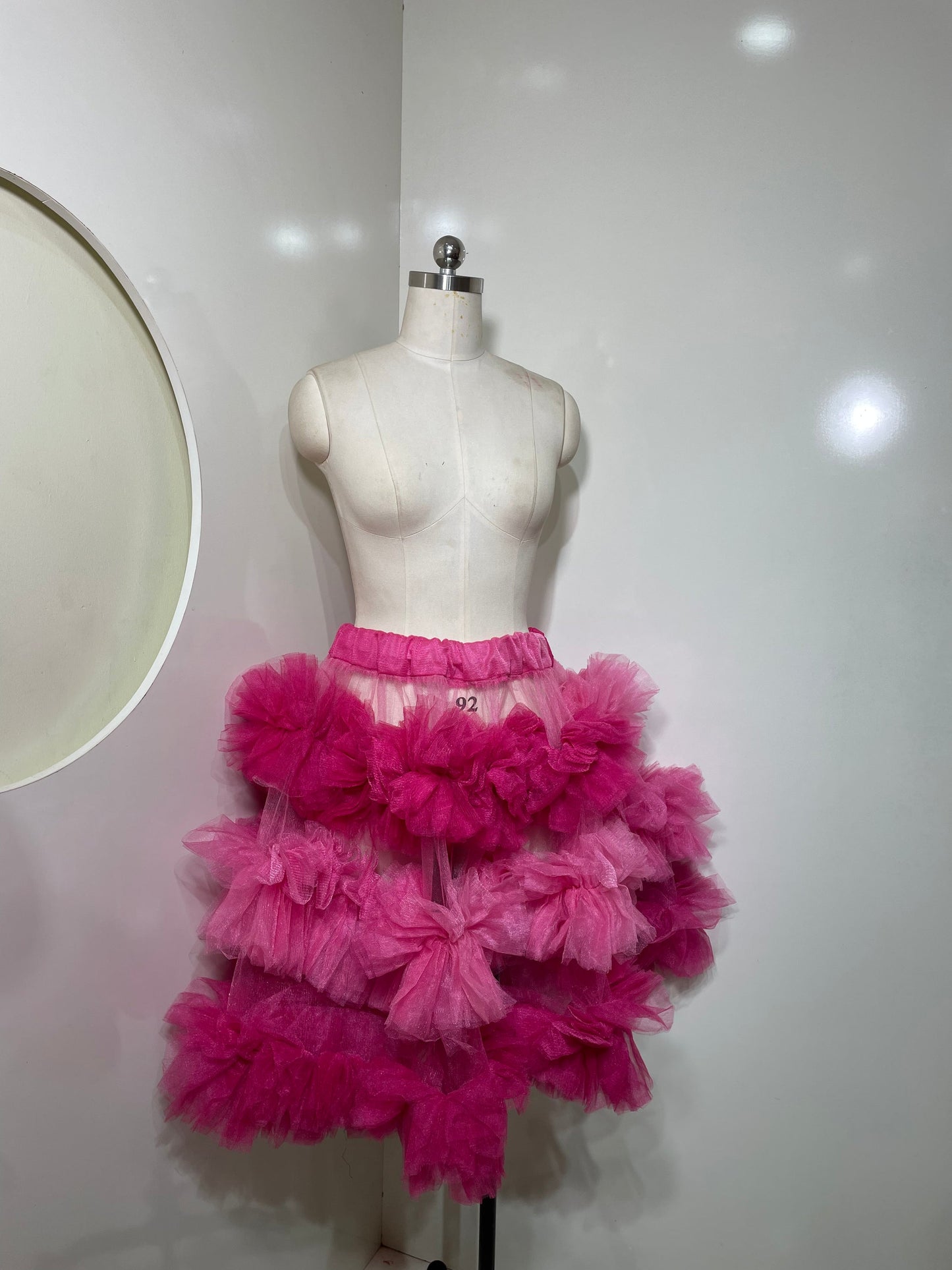 Pink Tiered Skirt