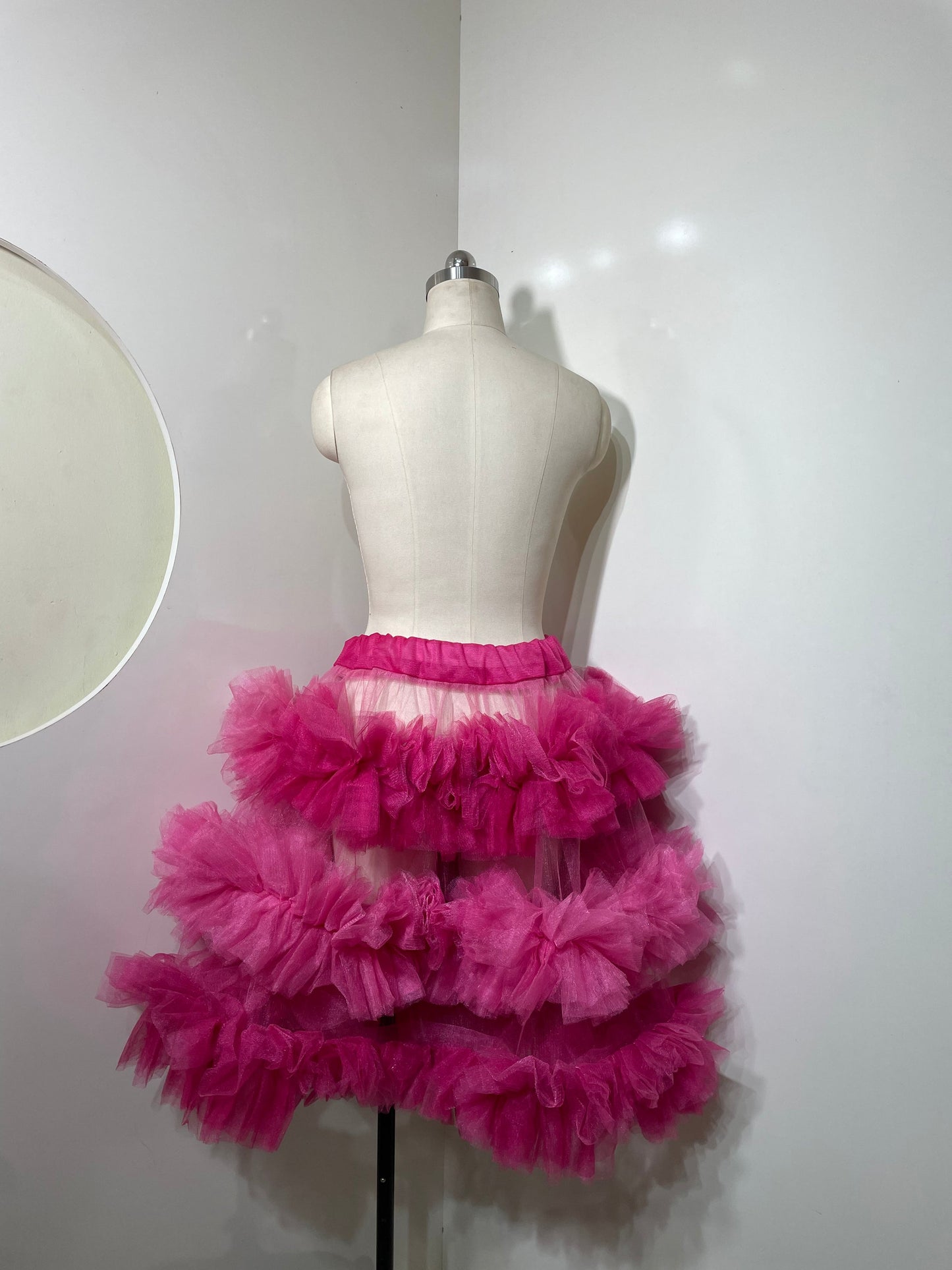 Pink Tiered Skirt