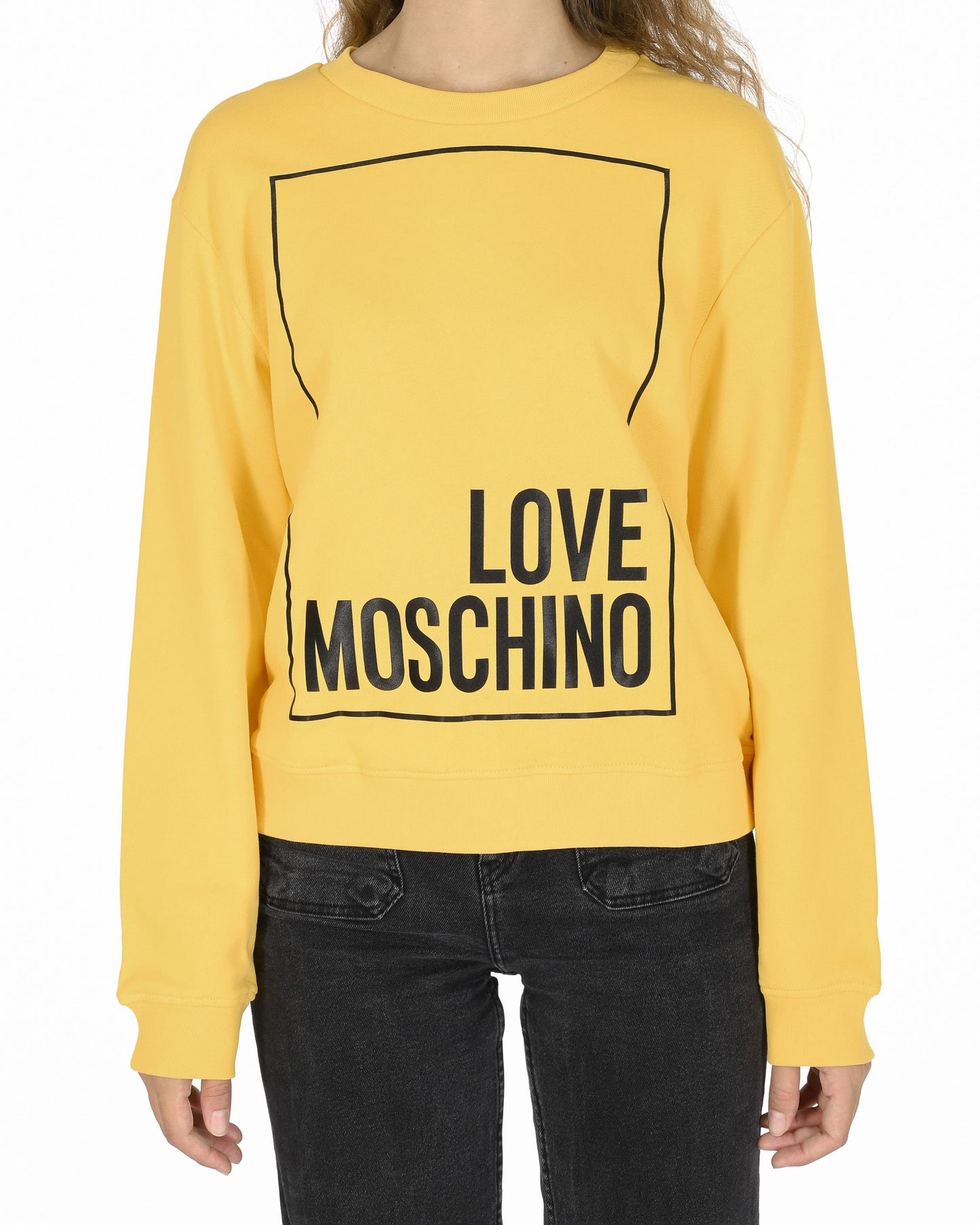 Love Moschino Womens Sweatshirt W 6 306 47 M 4055 I60 YELLOW