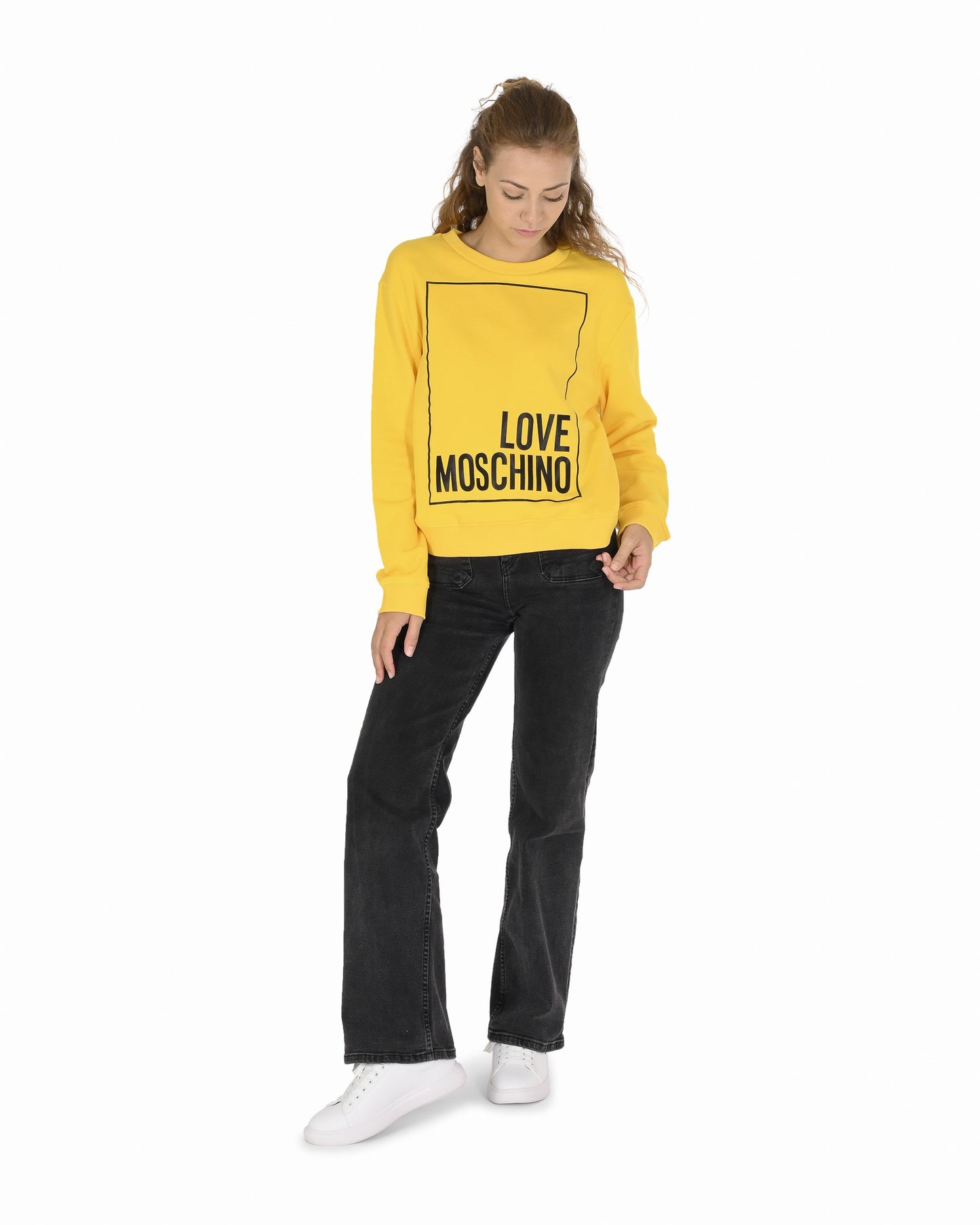 Love Moschino Womens Sweatshirt W 6 306 47 M 4055 I60 YELLOW