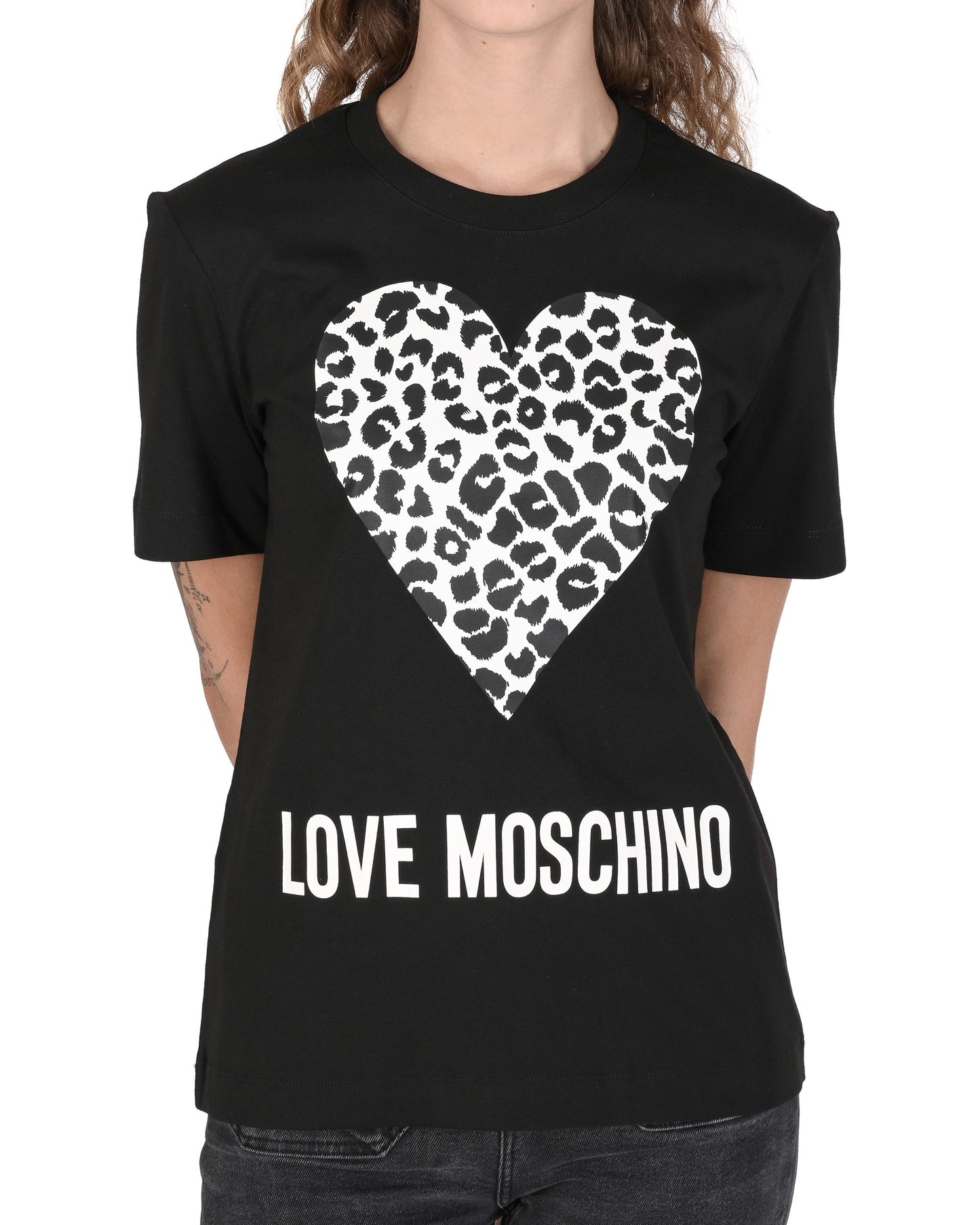 Love Moschino Womens T-Shirt W 4 H06 27 M 3876 C74 BLACK