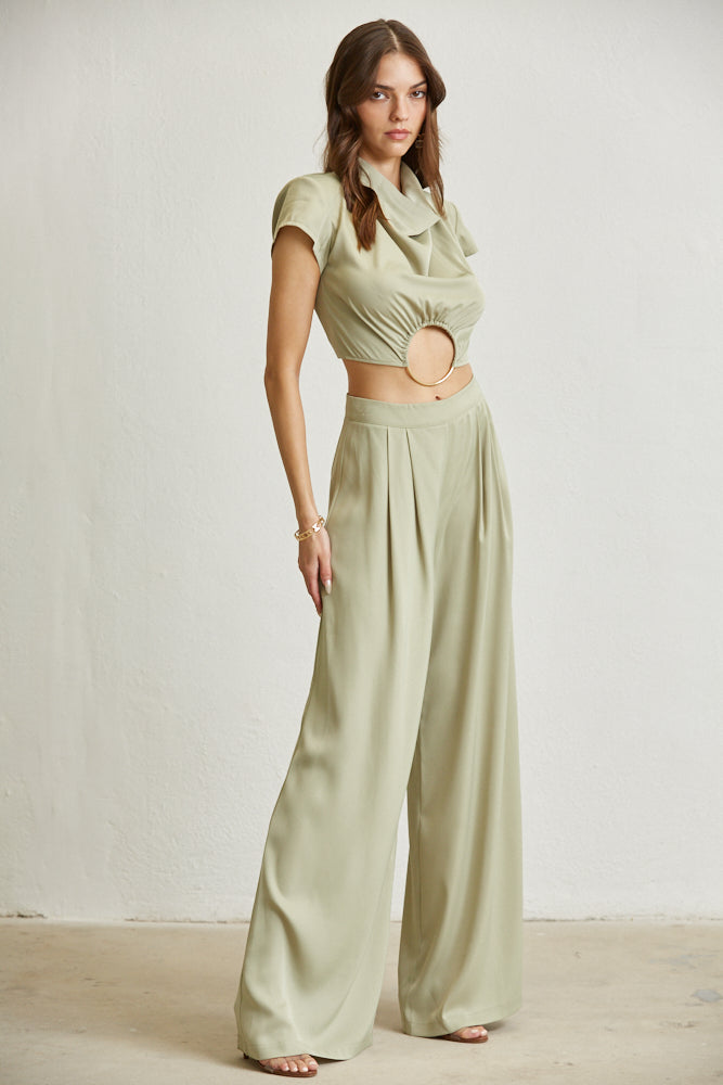 Zoey Satin Fabric Set