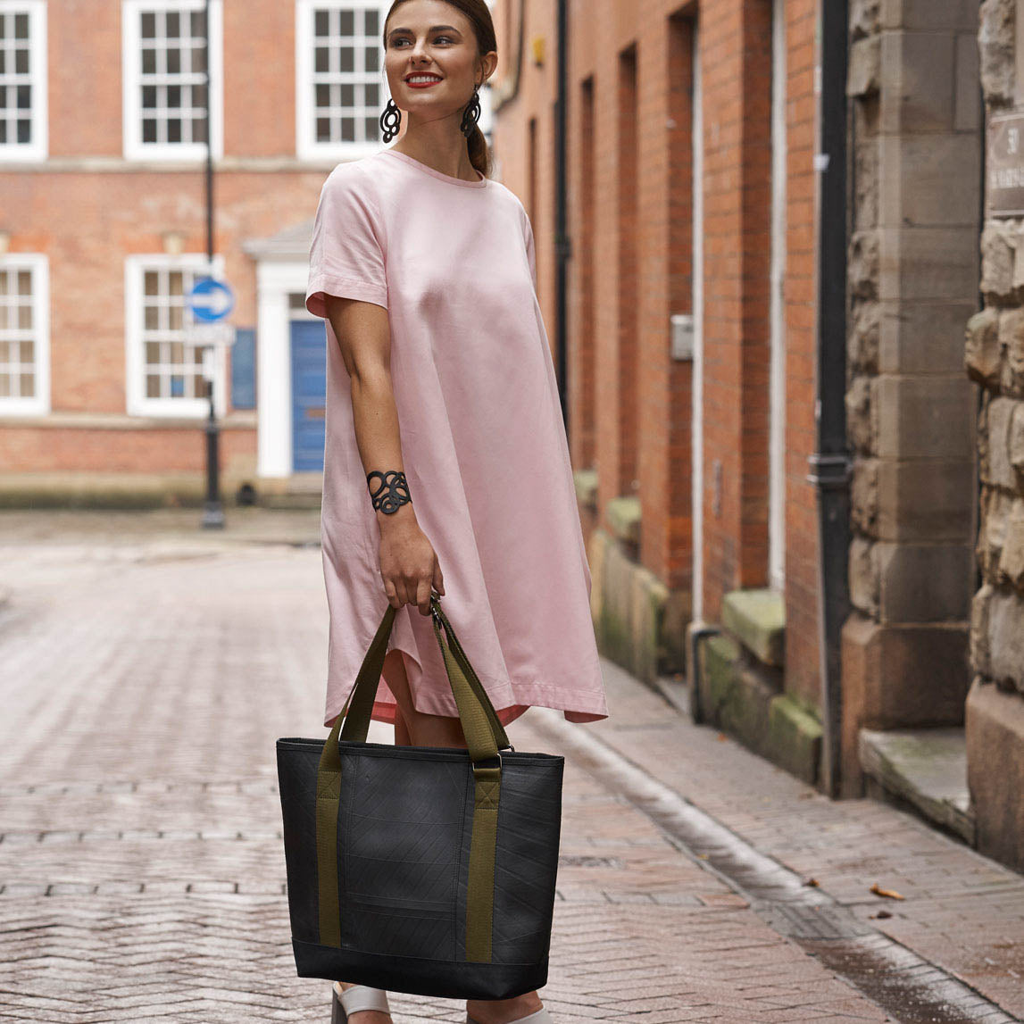 Rika Spacious Inner Tube Vegan Tote Bag (3 Colours Available)