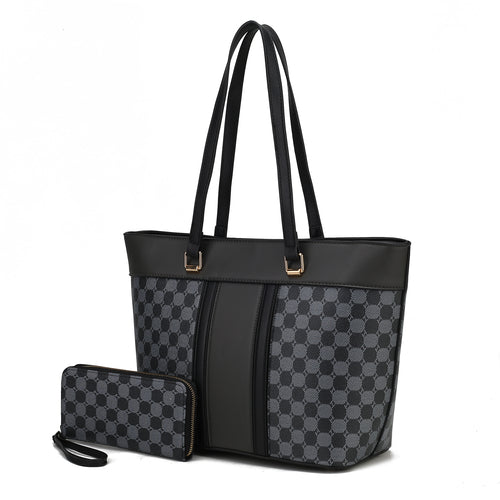 Fabiola Vegan Leather Womens Tote Bag with wallet