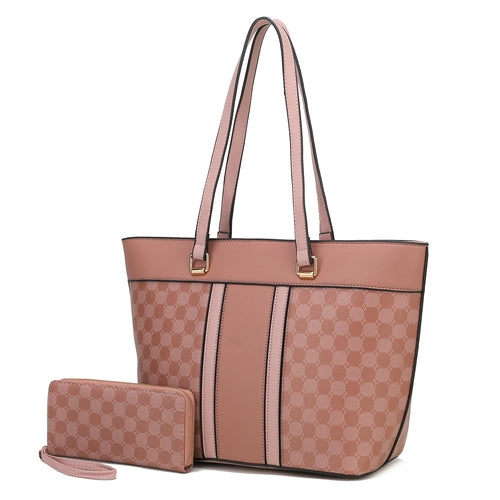 Fabiola Vegan Leather Womens Tote Bag with wallet