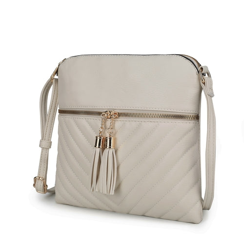 Winnie Quilted Vegan Leather Womens Crossbody