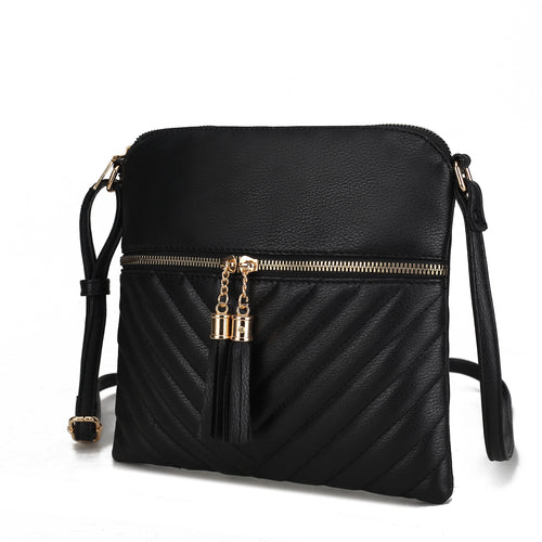 Winnie Quilted Vegan Leather Womens Crossbody