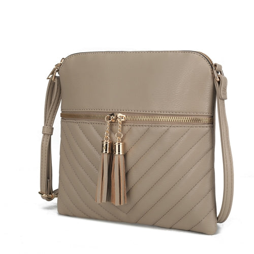 Winnie Quilted Vegan Leather Womens Crossbody