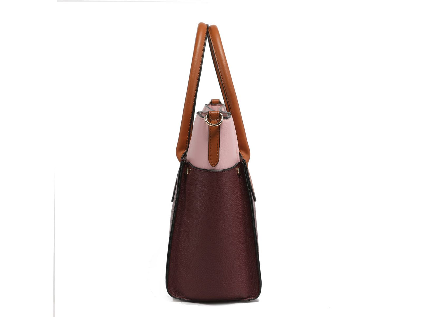 Brynlee Color-Block Vegan Leather Women Tote Bag with Wallet By Mia k