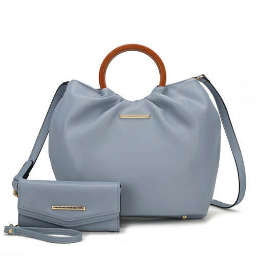 Leilani Vegan Leather Tote Bag with Wallet