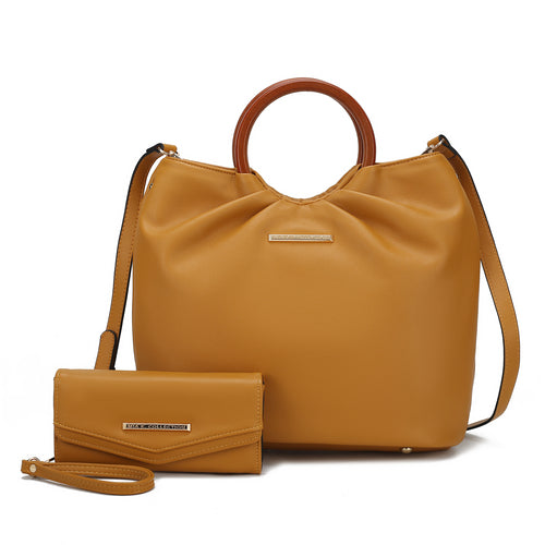 Leilani Vegan Leather Tote Bag with Wallet