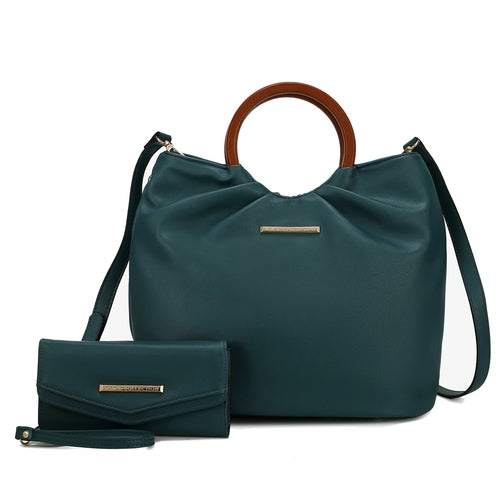 Leilani Vegan Leather Tote Bag with Wallet