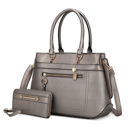 Gardenia Vegan Leather Women Tote Bag with Wallet