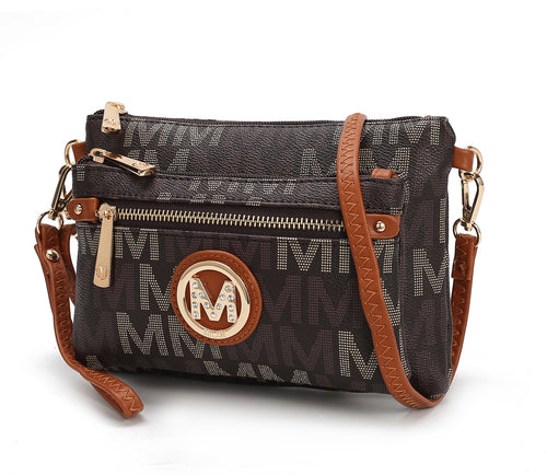 Camren M Signature Crossbody Handbag Vegan Leather Women