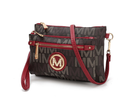 Camren M Signature Crossbody Handbag Vegan Leather Women