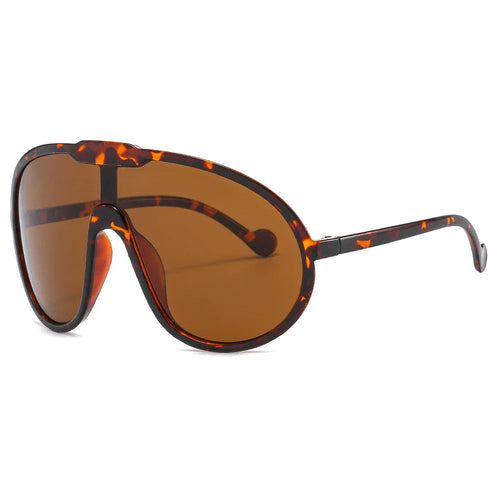Vintage One Piece Champagne Sunglasses