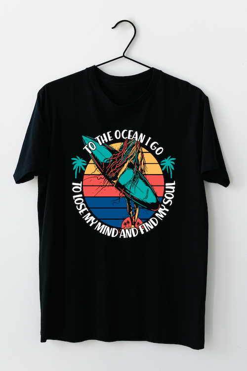 Vintage Surfing Quote T-Shirt