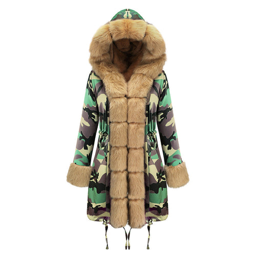 Parka de piel ártica con bloques de color – Edición 25