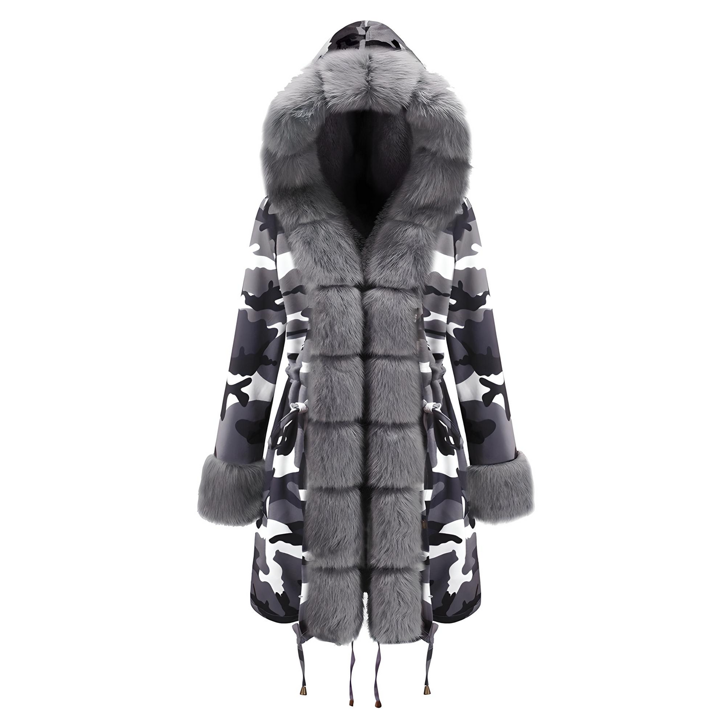 Parka de piel ártica con bloques de color – Edición 25