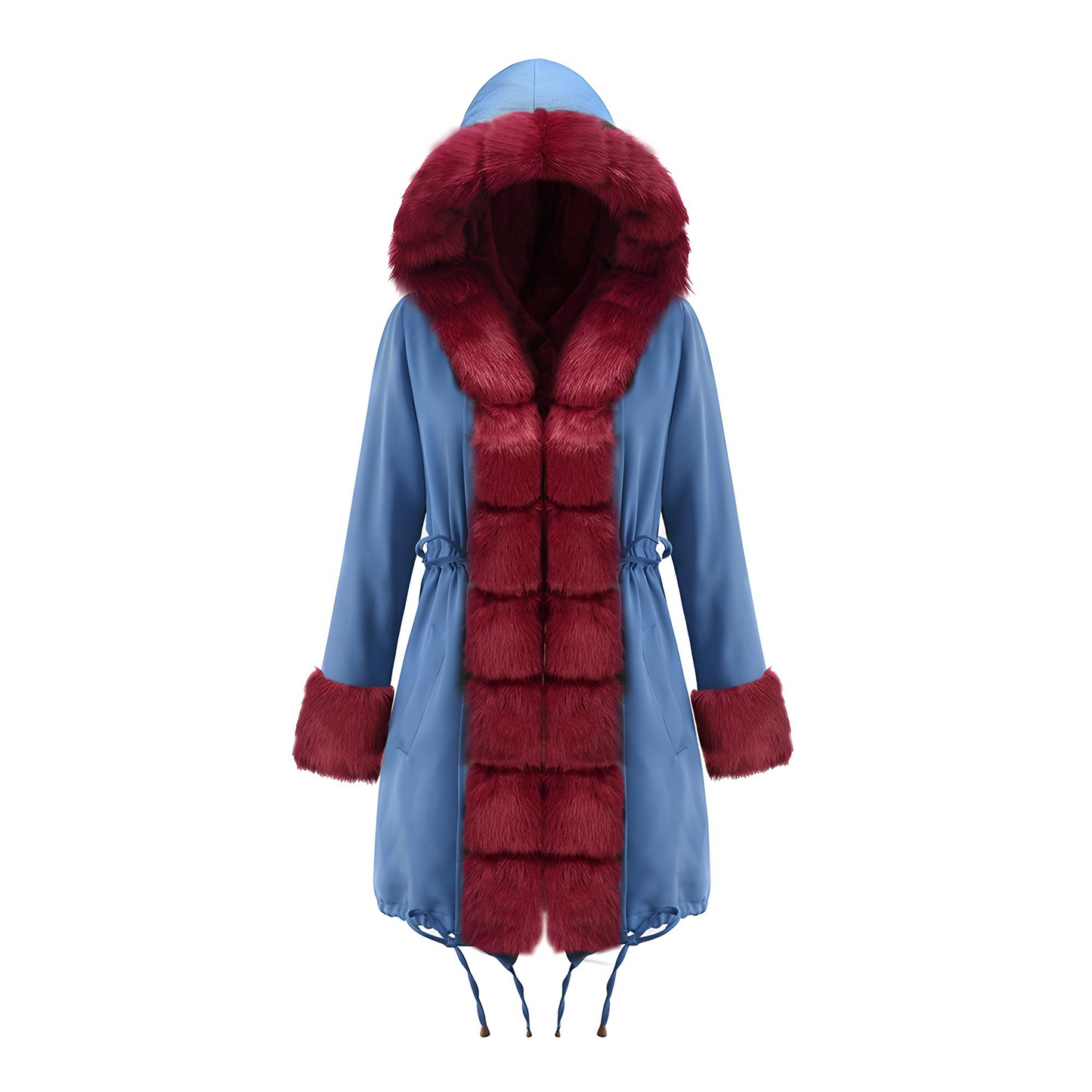 Parka de piel ártica con bloques de color – Edición 25