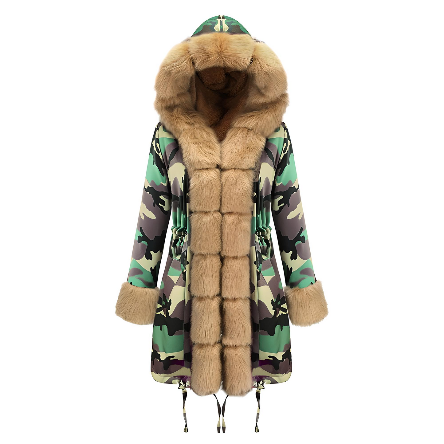 Parka de piel ártica con bloques de color – Edición 25