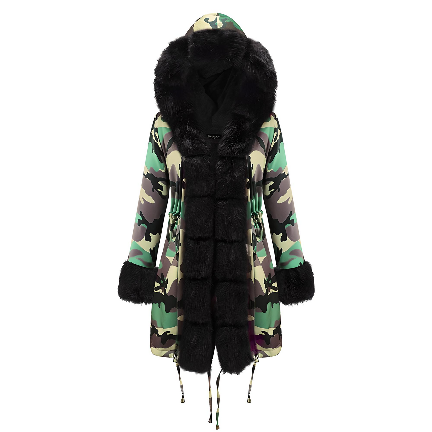 Parka de piel ártica con bloques de color – Edición 25